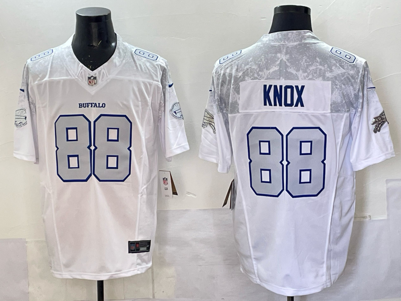 Men Buffalo Bills #88 Knox Nike White 2025 Rivalries Collection Limited NFL Jersey 005->buffalo bills->NFL Jersey